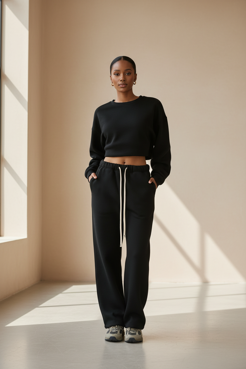 Black athleisure lifestyle