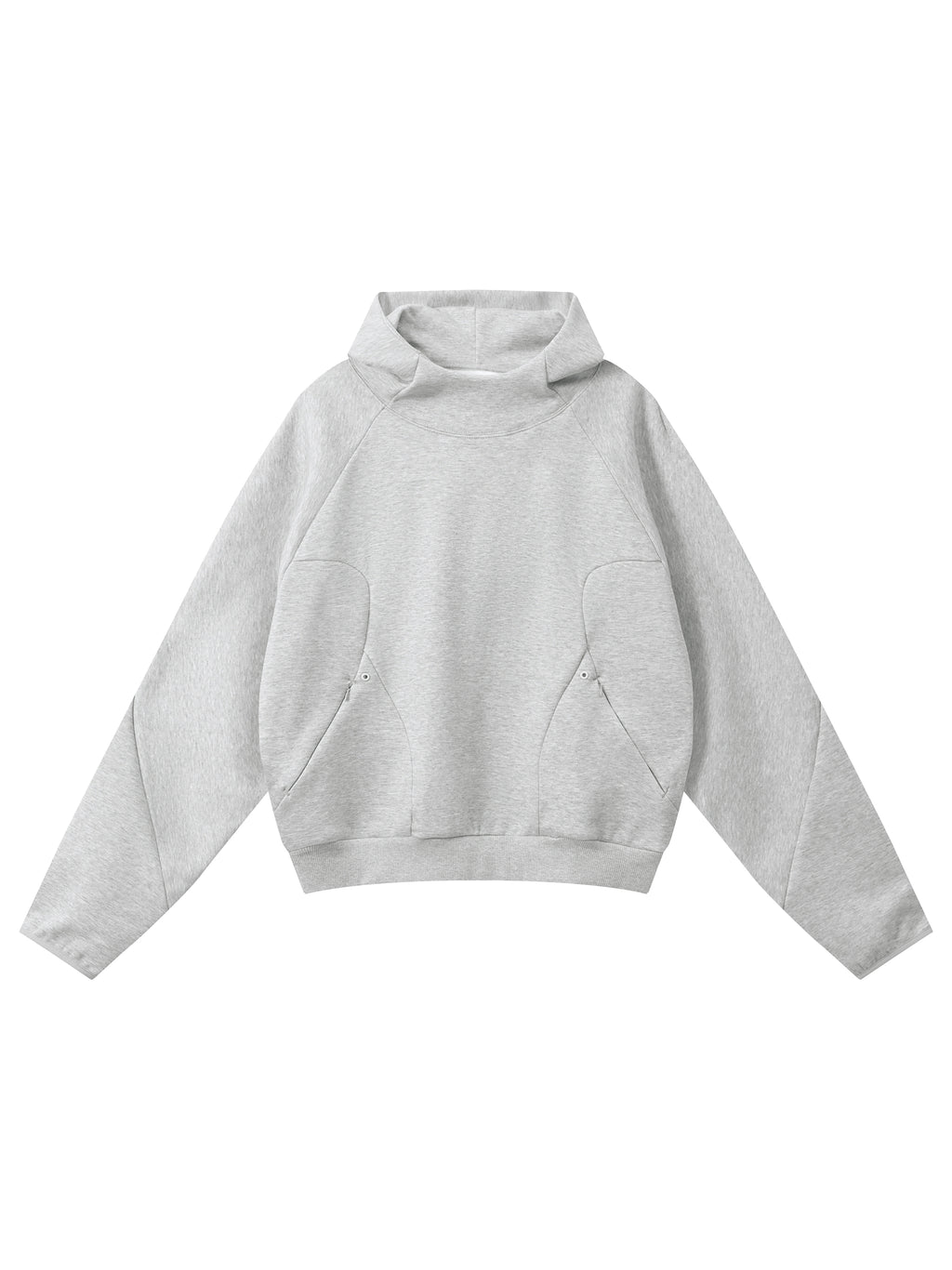 Gray hoodie on a white background