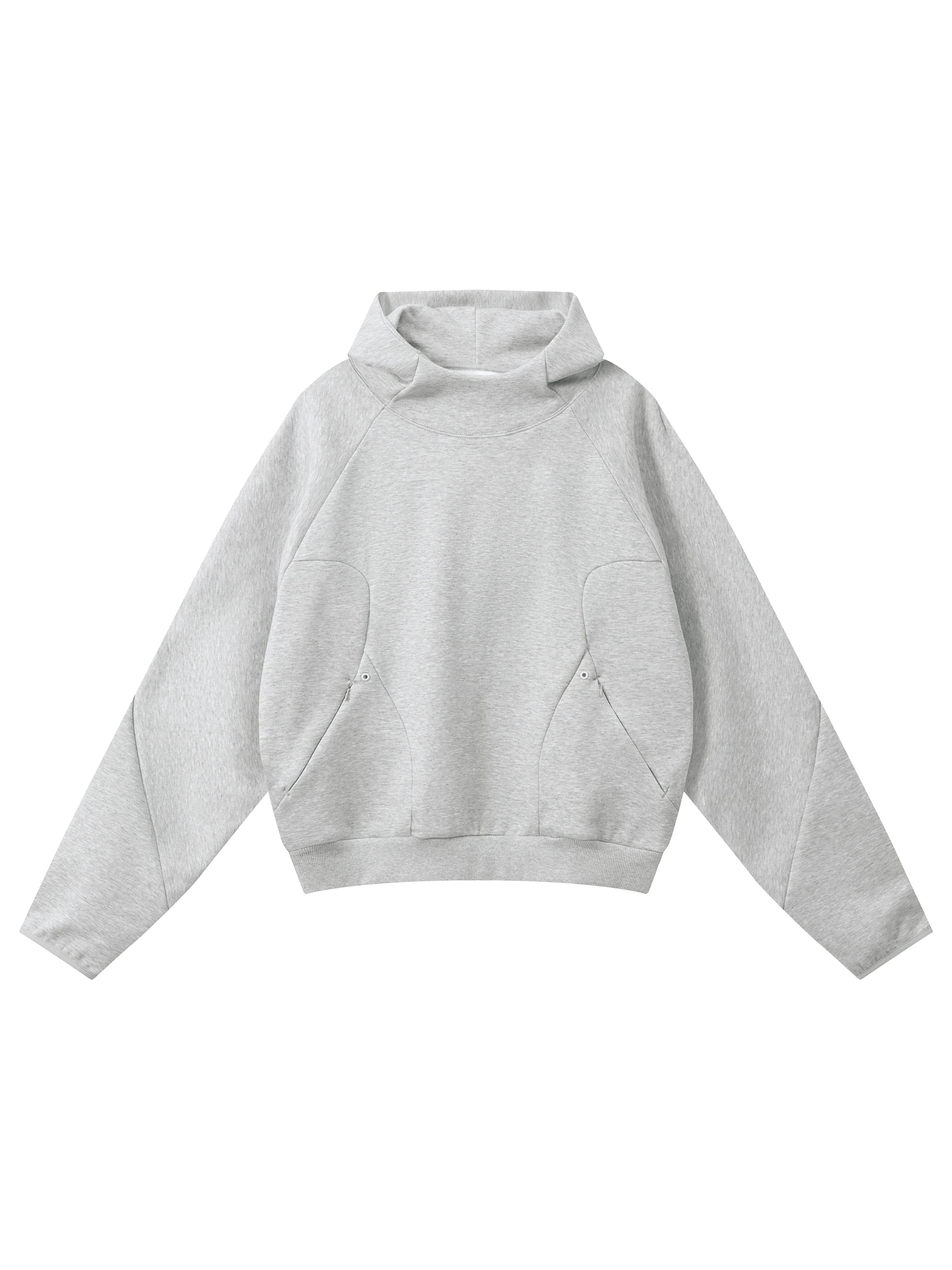 Gray hoodie on a white background